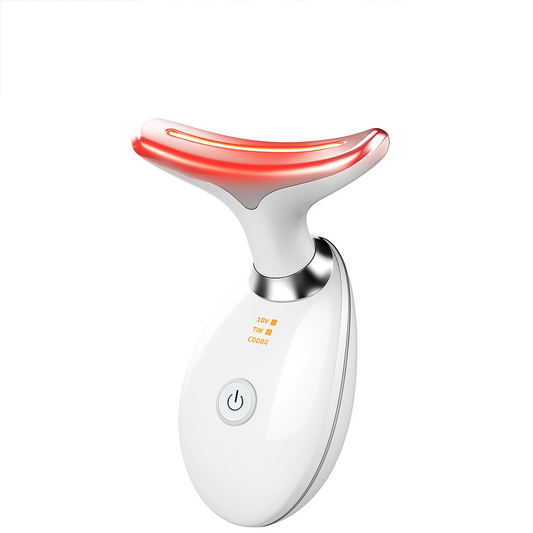 Neck Face Lifting Massager Skin Tighten Device LED Anti Wrinkle Double Chin