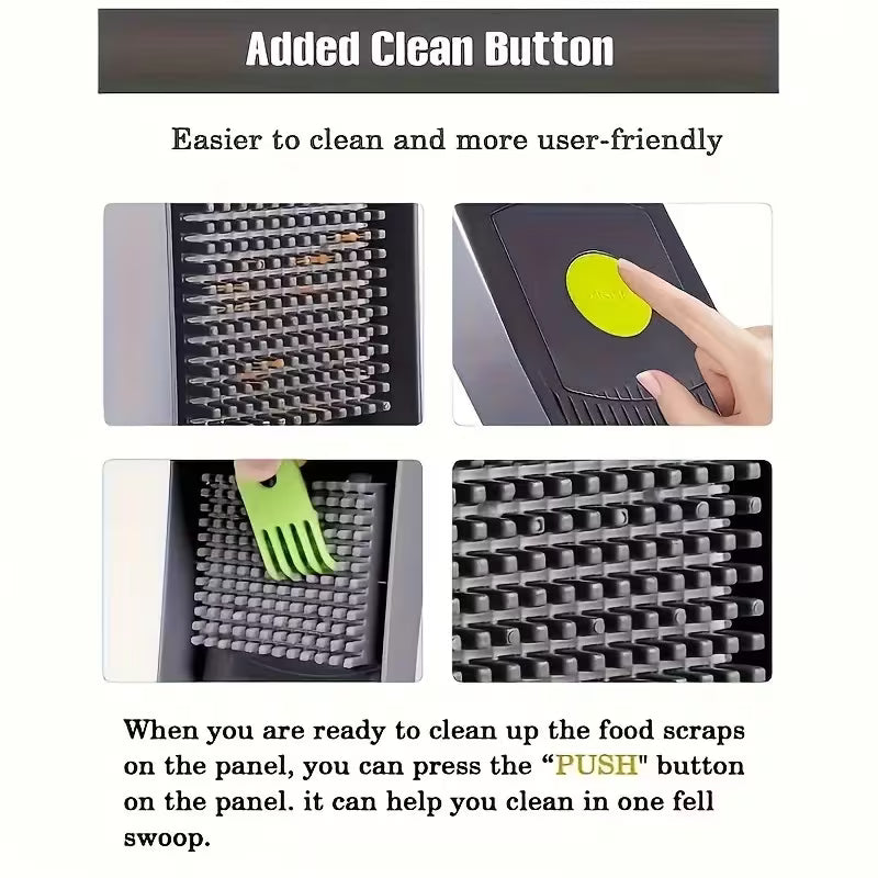 16-in-1 Vegetable Chopper & Slicer with 8 Blades