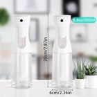 2Pc White Continuous Spray Bottles For Hair Spray Mist Saloon Kitchen Oil 200ml