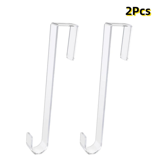 2Pcs 12" Long Over Wreath Metal Hanger Hook The Door Hanger For Front Door Home