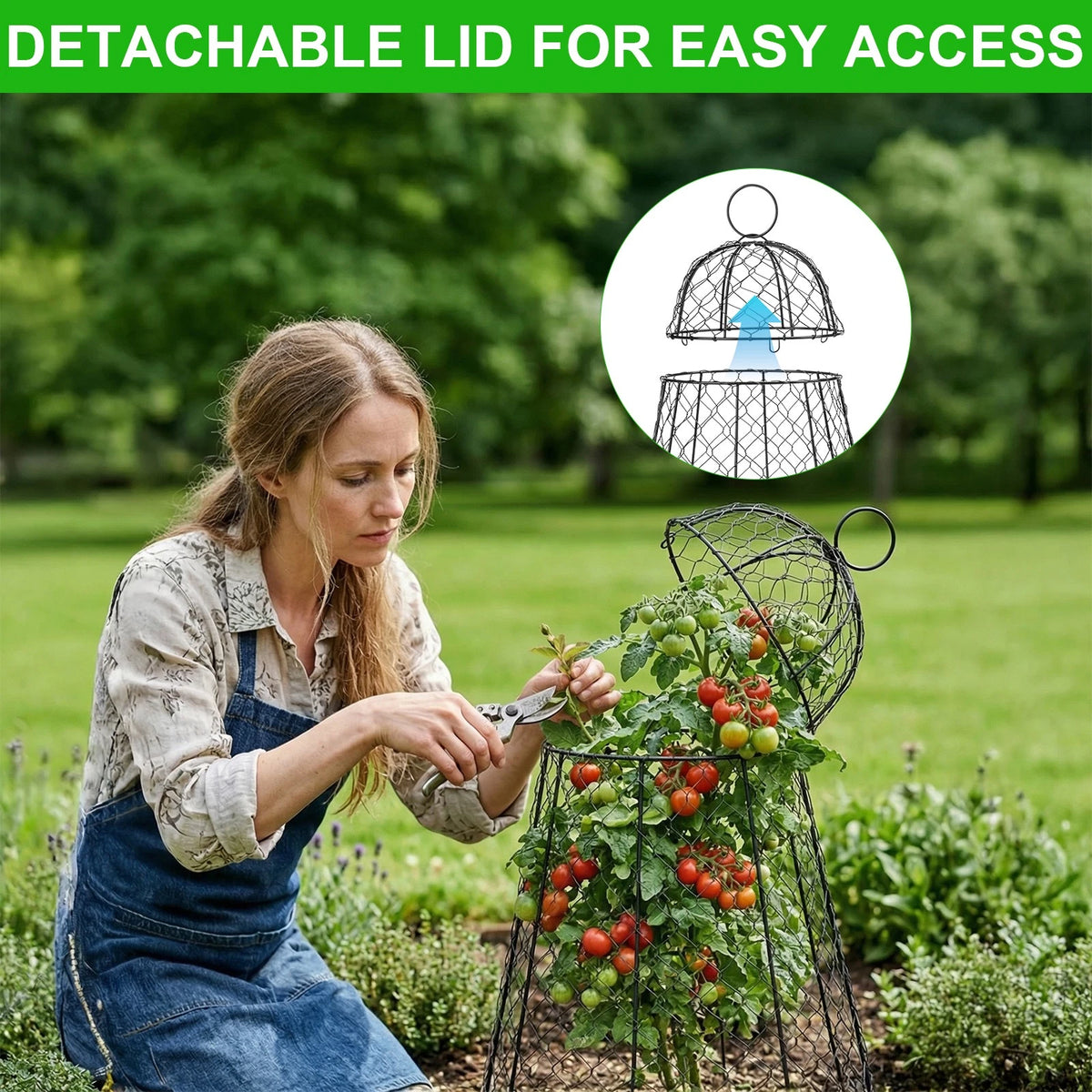 6 Pack Garden Cloches Rustproof Metal Chicken Wire Plant Protectors For Plants