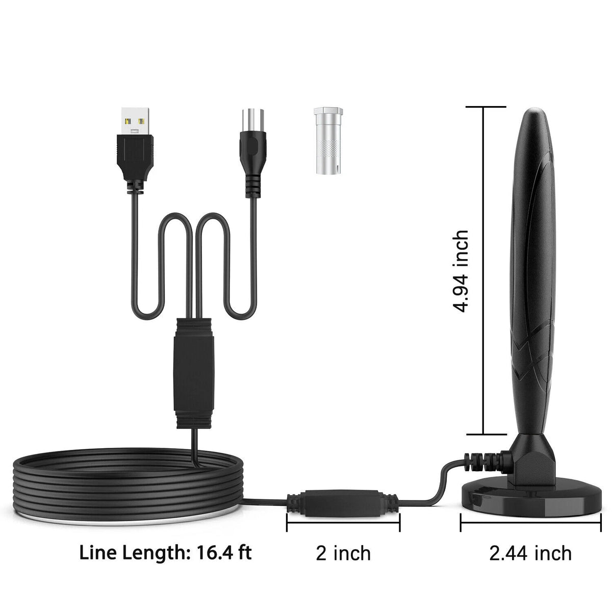 5600Miles TV Antenna HDTV Amplified Digital 4K 1080P Long Range Indoor Upgraded
