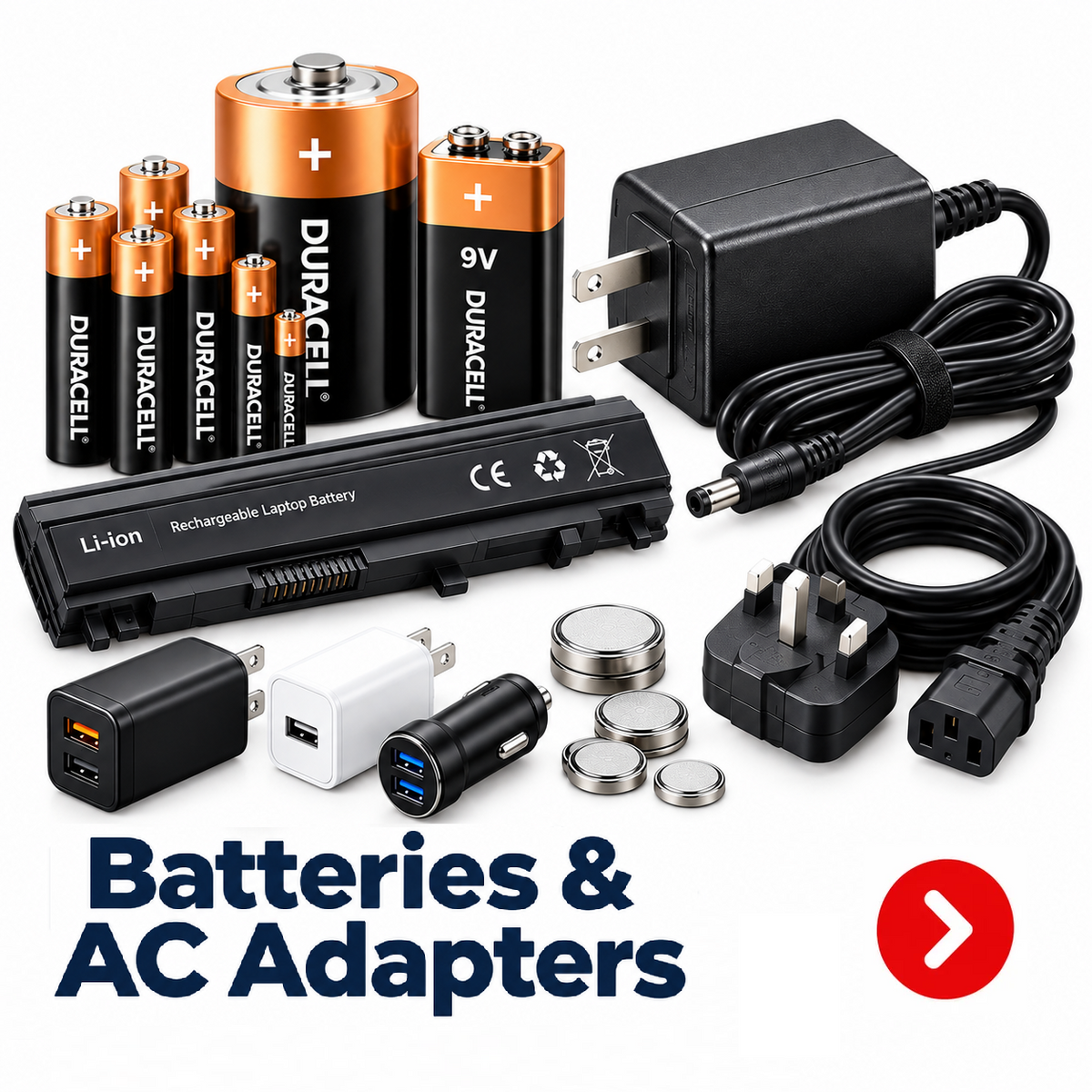 Batteries & Ac adapders