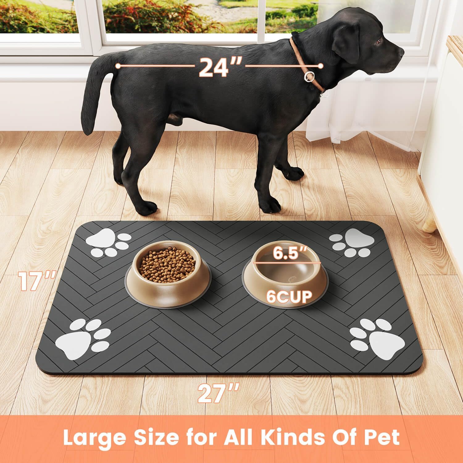 Pet Feeding Mat – Waterproof & Absorbent