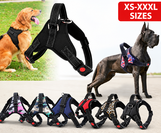 No Pull Dog Pet Harness Adjustable Control Vest Dogs Reflective XS S M Large XXL