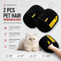 2-Pcs Pet Hair Removing Gloves – Dog & Cat Grooming Gloves