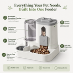 Automatic 2-in-1 Pet Feeder and Water Dispenser