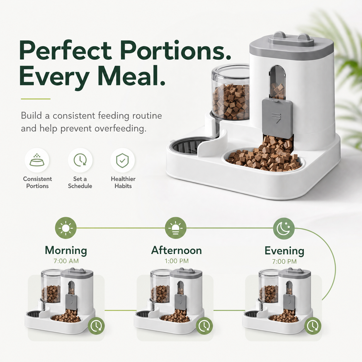 Automatic 2-in-1 Pet Feeder and Water Dispenser