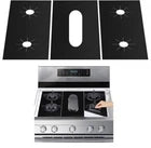 3 Pc Gas Stove Range Top Burner Cover Protector Liner Reusable Kitchen Non Stick