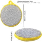 20 PCS Double Sided Dishwash Round Sponge with Scouring Pad Assorted Color Home