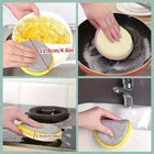 20 PCS Double Sided Dishwash Round Sponge with Scouring Pad Assorted Color Home
