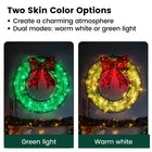 48" Large Prelit Christmas Wreath Lighted Xmas Holiday Decor with 150 LED Light