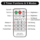 10FT Lighted Christmas Garland Pine Garland Decor with 50LED Lights Remote Timer
