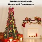 6ft Pop up Christmas Tree Prelit Pull up Christmas Tree with Lights Party Decor