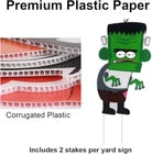 10Pcs Halloween Yard Signs with Stakes Pumpkin Ghost Monster Props Outdoor Decor