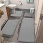 3 PC Bathroom Non-Slip Bath Mat Set Floor Mat Bedroom Carpet Laundry Room Mat