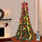 6ft Pop up Christmas Tree Prelit Pull up Christmas Tree with Lights Party Decor