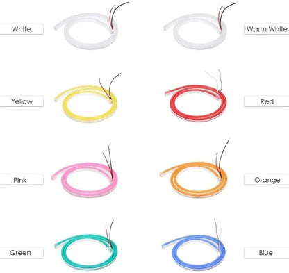 1M 2M 3M 5M 12V Flexible Sign Neon Lights Silicone Tube LED Strip Waterproof