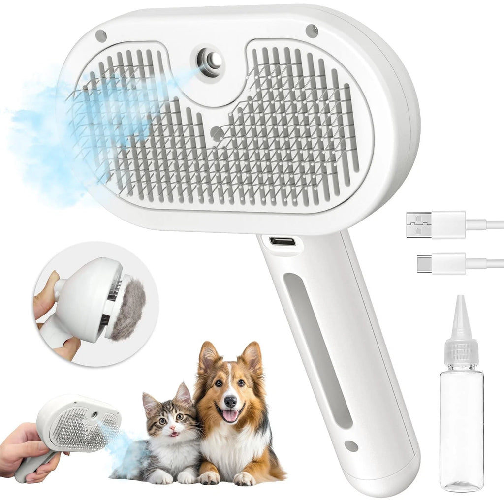 3-in-1 Steam Pet Brush
