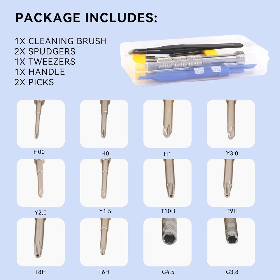 19pc Console Repair Tool Kit Screwdriver Set for PS5 Xbox Series X/S PS4 Switch