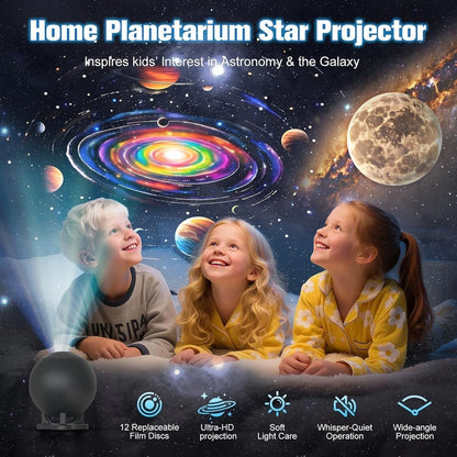 HD Galaxy Star Projector Night Light