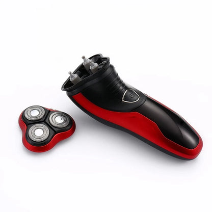Men's Razor Rotary Waterproof Electric Shaver Pop-Up Trimmer Wet Dry Cordless