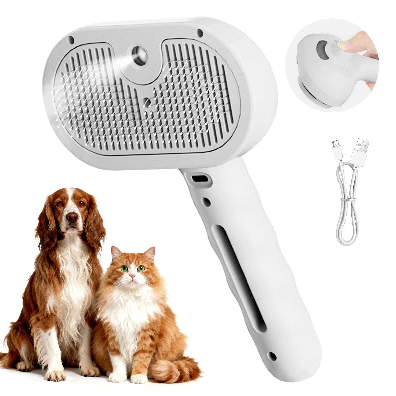 3-in-1 Steam Pet Brush