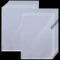 Clear File Folder Organizer L-Shaped Pocket Envelope Design Reusable