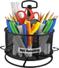 Large Pen Holder Pencil Holder with 4 Compartments for Desk Office Home School