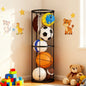 Garage Ball Storage Rack Sports Organizer Gym Holds 7 Balls with Elastic Cords