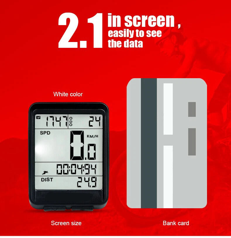 Bike Bicycle Speedometer Cycle Digital Odometer Computer Waterproof LCD Wireless