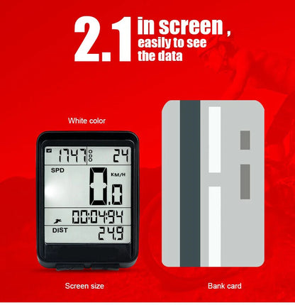 Bike Bicycle Speedometer Cycle Digital Odometer Computer Waterproof LCD Wireless