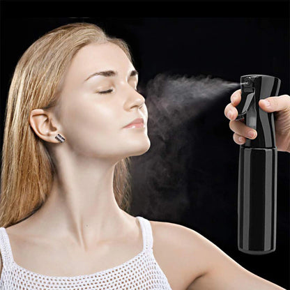 Continuous Mist Hair Spray Bottle Barber Water Sprayer Salon Plant Mister