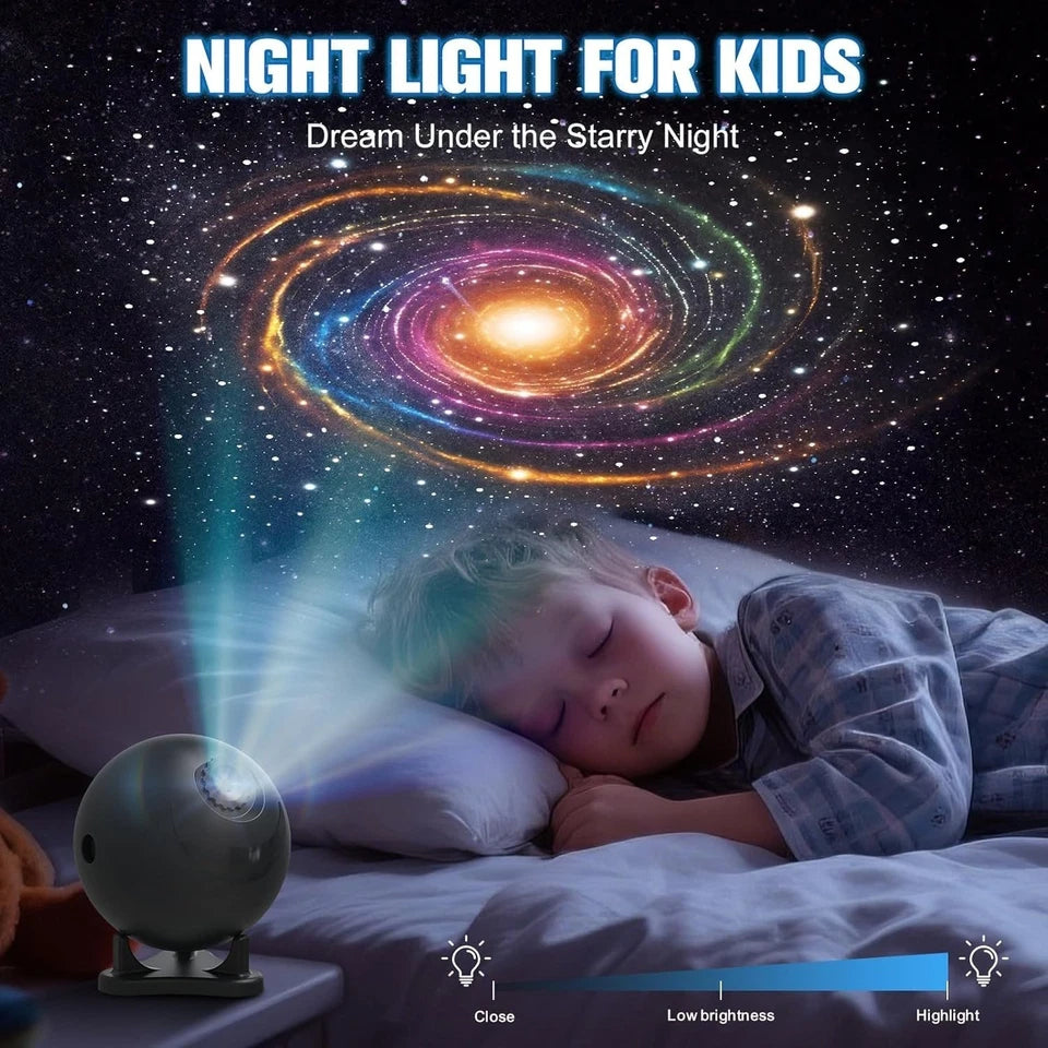 HD Galaxy Star Projector Night Light