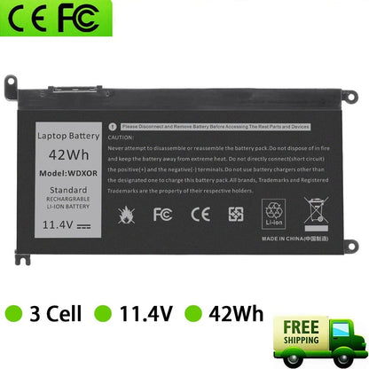 42W Battery For Dell Inspiron WDX0R WDXOR 15 7586 7579 7573 7570 7569 7560
