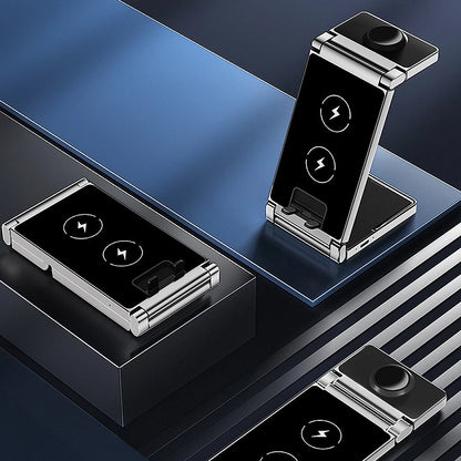 3-in-1 Wireless Charging Station for iPhone, Apple Watch & AirPods