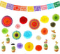 Mexican Themed Party Decorations Cinco de Mayo Set Banner Table Runner Paper Fan