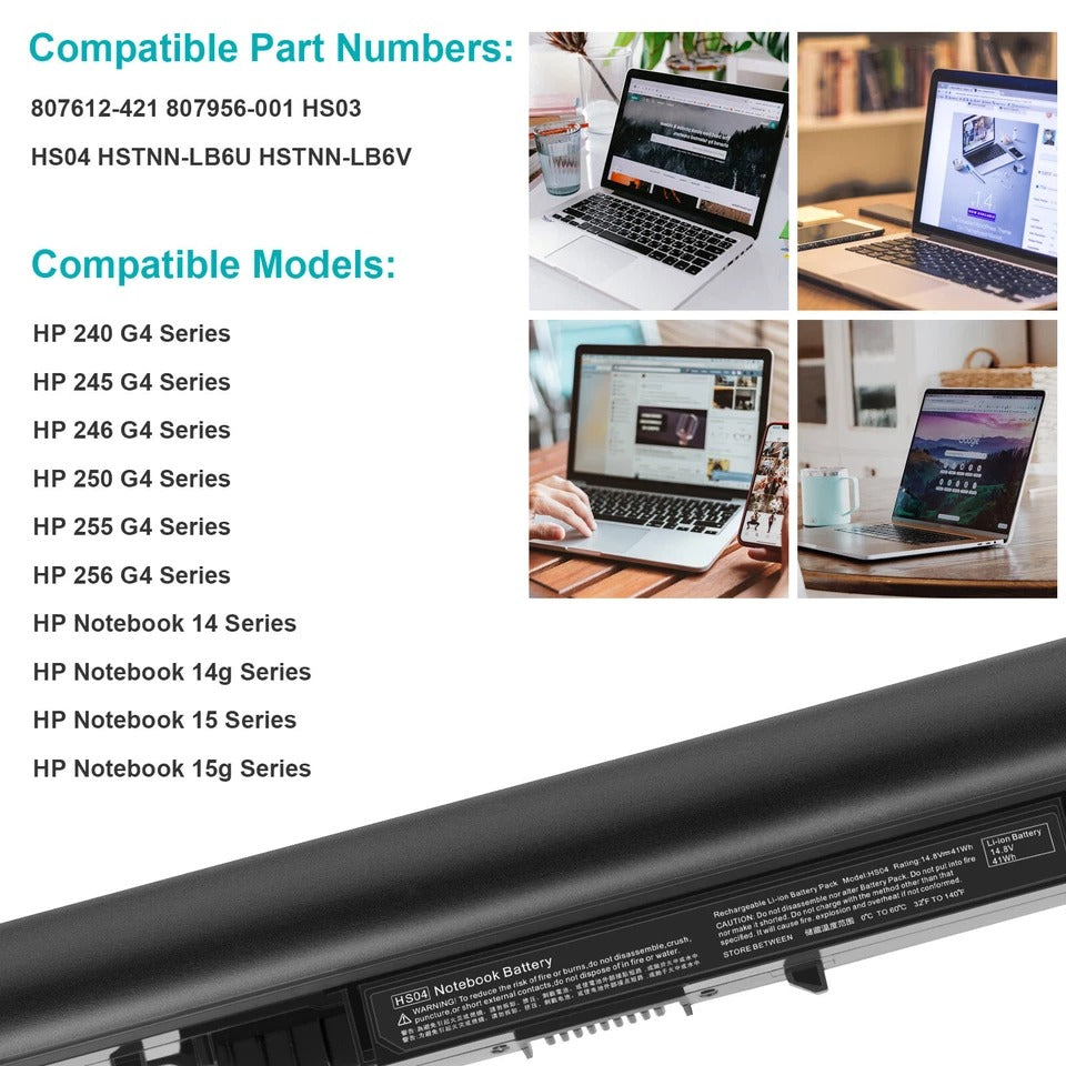 HS04 HS03 Laptop Battery For HP 807956-001 807957-001