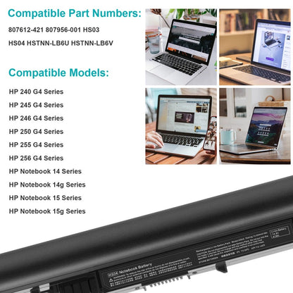 HS04 HS03 Laptop Battery For HP 807956-001 807957-001