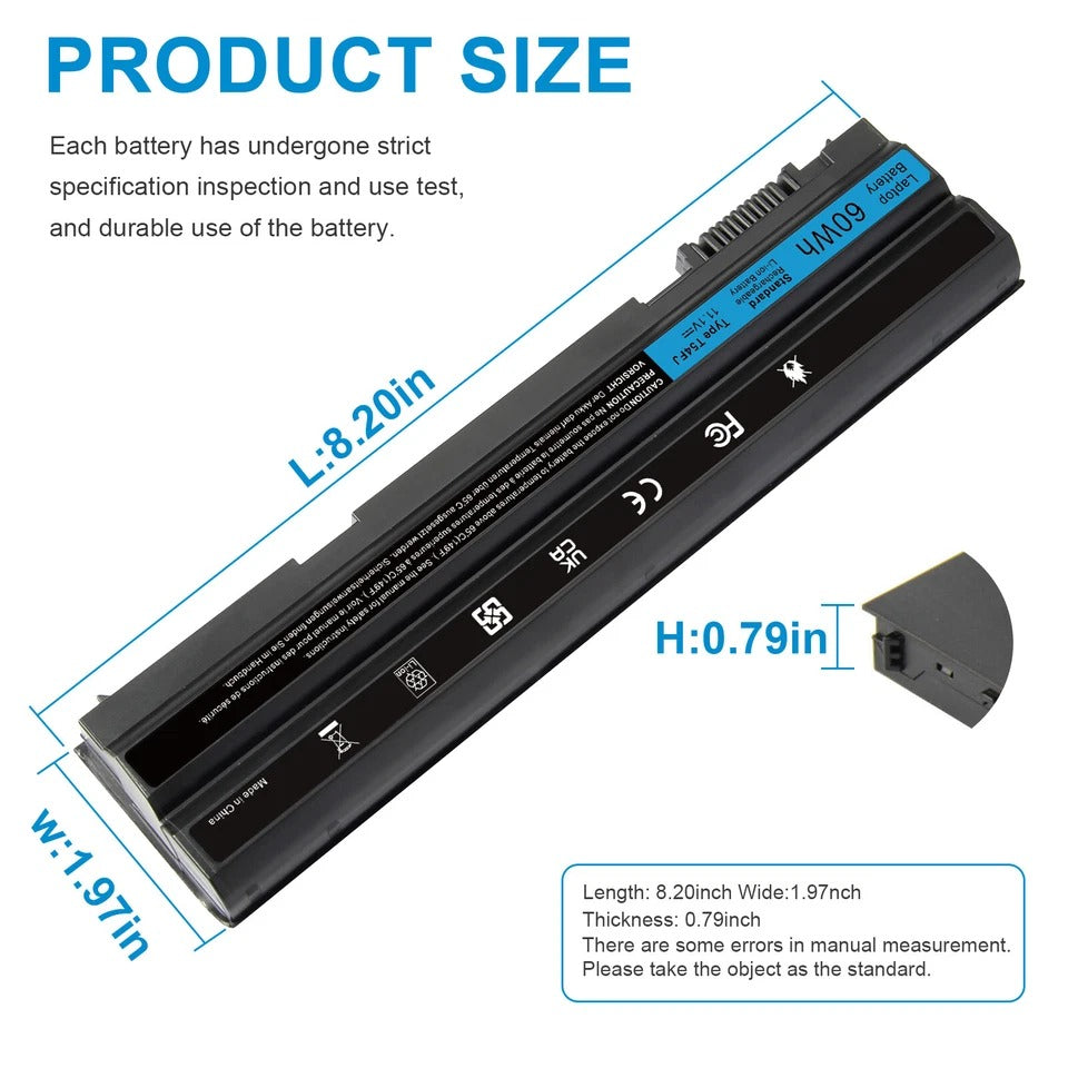 Battery for Dell Latitude T54FJ E6420 E6540 E6440 71R31 E5430 60Wh