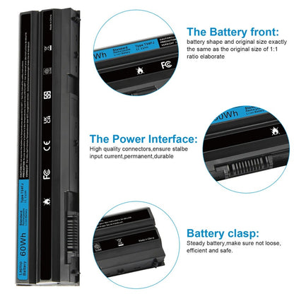 Battery for Dell Latitude T54FJ E6420 E6540 E6440 71R31 E5430 60Wh