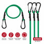 24 Inch Bungee Cords With Hooks 4 Pack Superior Rubber Heavy Duty Green Elastic