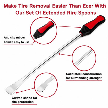 Professional Motorcycle Tire Changing Tool Steel Tire Spoon Lever Iron Tool Kit