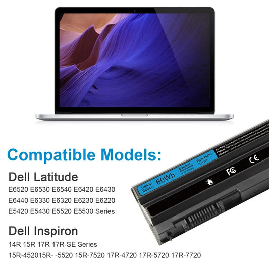 Battery for Dell Latitude T54FJ E6420 E6540 E6440 71R31 E5430 60Wh