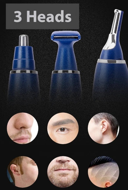 Electric Ear Beard Nose Hair Trimmer Eyebrow Mustache Remover Shaver Clipper