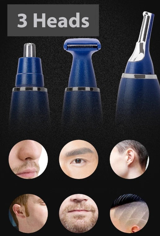 Electric Ear Beard Nose Hair Trimmer Eyebrow Mustache Remover Shaver Clipper