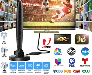 5600Miles TV Antenna HDTV Amplified Digital 4K 1080P Long Range Indoor Upgraded