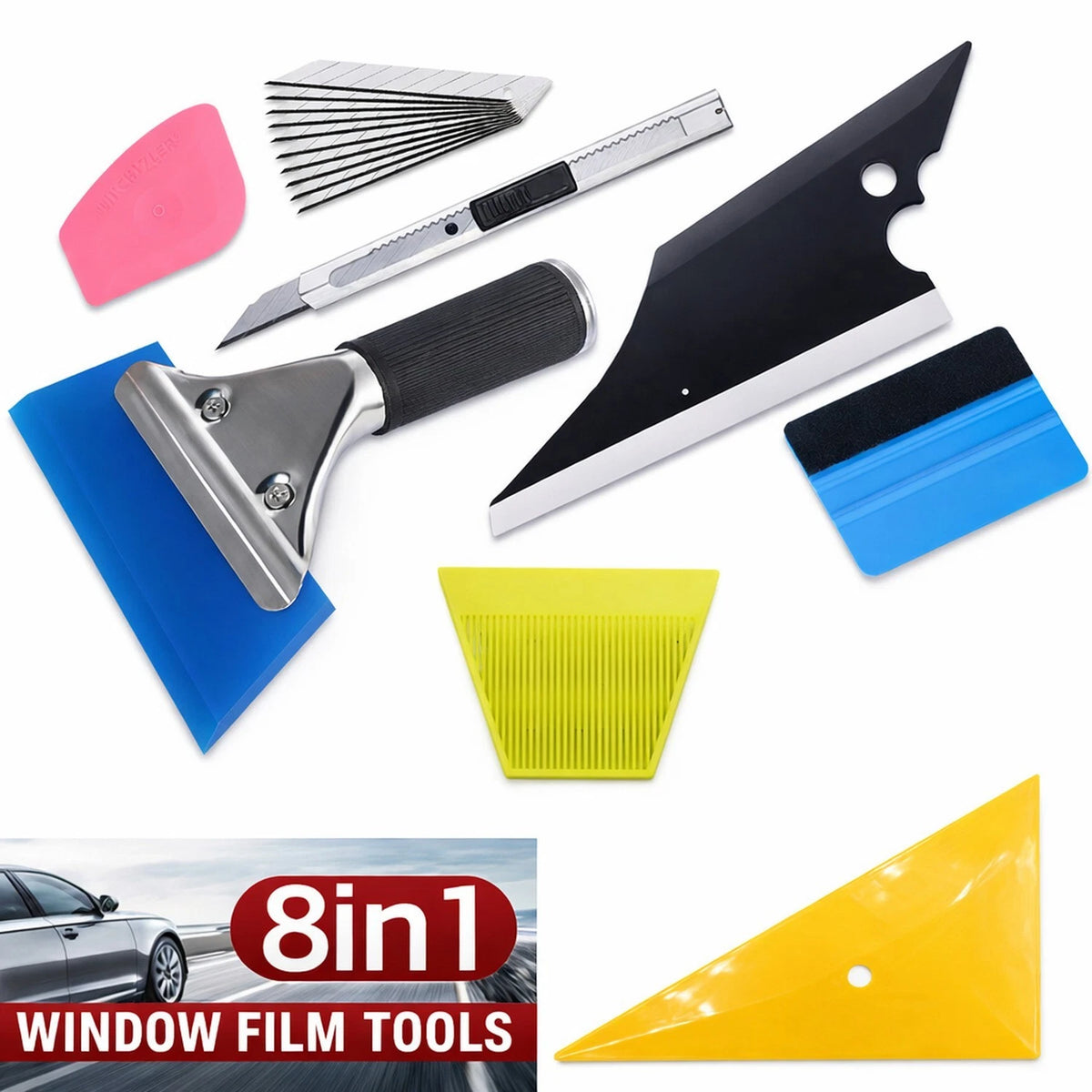 Car Wrap Application Tools Vinyl Squeegee Felt Auto Film Installation Tools Kit
