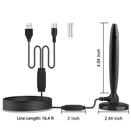 5600Miles TV Antenna HDTV Amplified Digital 4K 1080P Long Range Indoor Upgraded