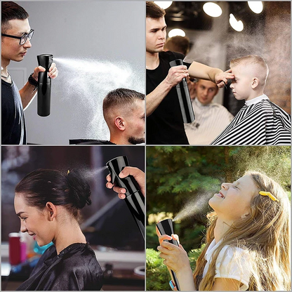 Continuous Mist Hair Spray Bottle Barber Water Sprayer Salon Plant Mister